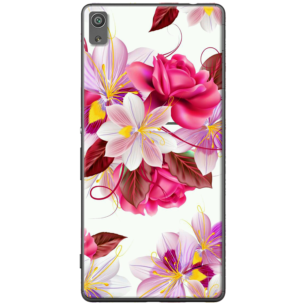 Ốp lưng Sony Xperia X Hoa hồng trắng