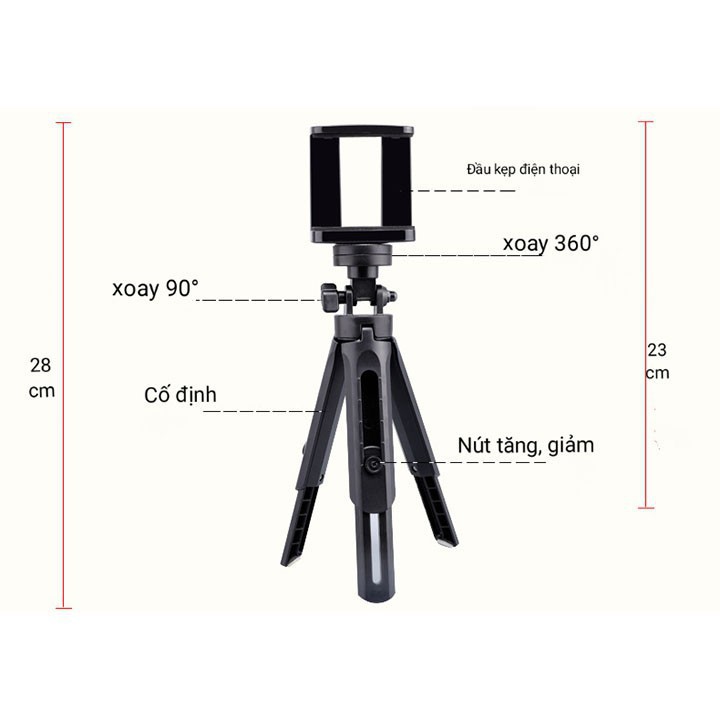Giá đỡ 3 chân tripod ngắn MTO1 5*