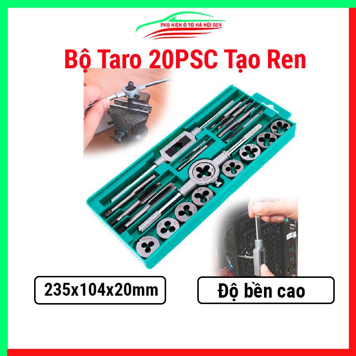Bộ 20psc Taro tạo ren trong ren ngoài cho bulong ốc vít độ bền cao