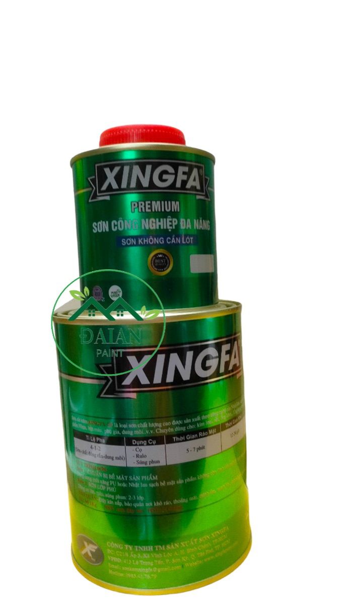 Sơn sắt mạ kẽm 2 thành phần XINGFA màu kem lợt 002