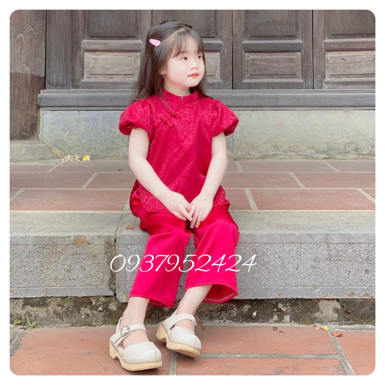 Đồ Lam Đi Chùa # SET Sẫm Tay Phồng Mẹ và Bé# SET MẸ VÀ BÉ