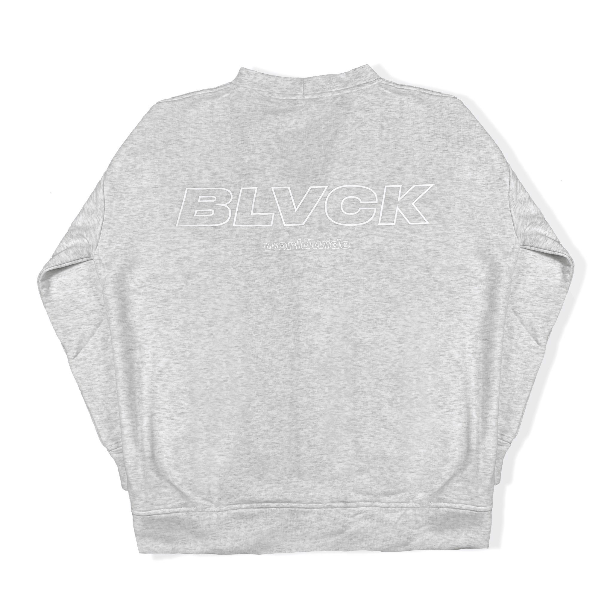 BLVCK Logo basic Cardigan - Grey