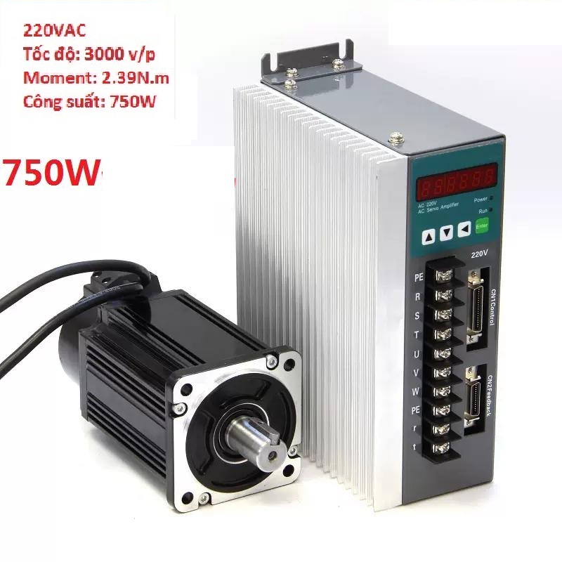 Combo bộ động cơ AC servo 750W