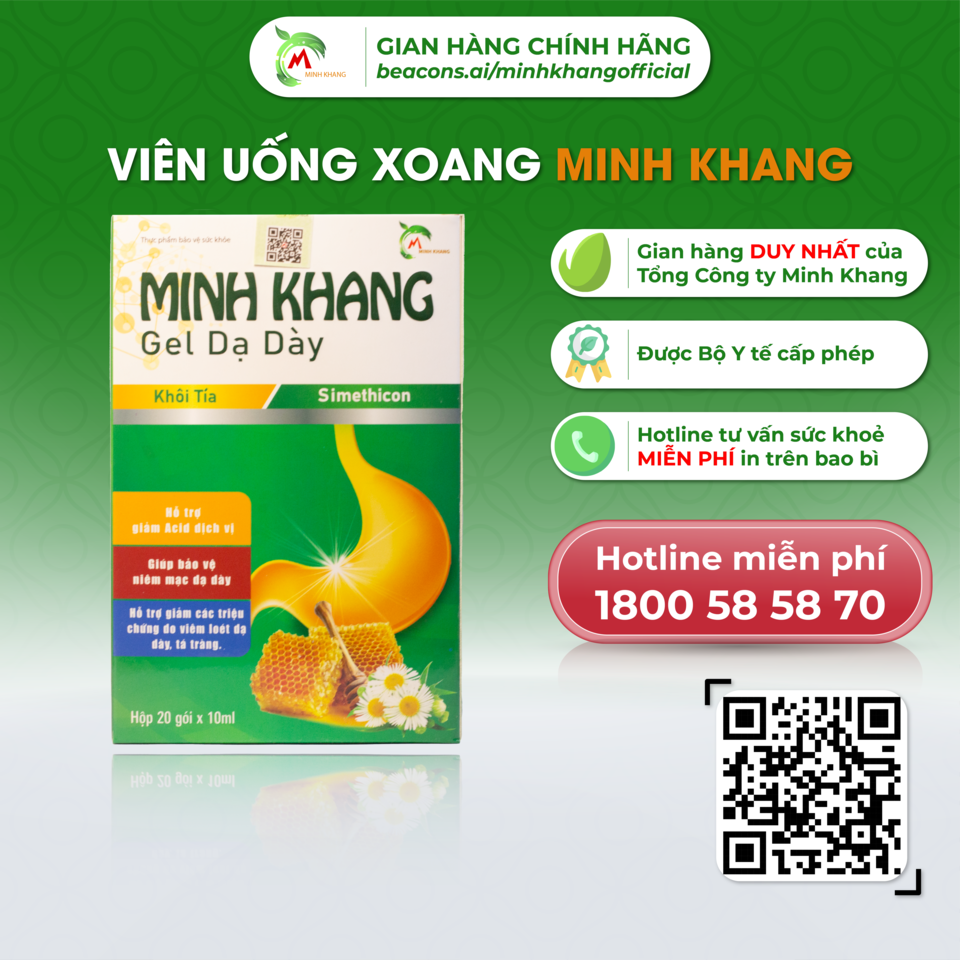GEL DẠ DÀY MINH KHANG (Kênh sỉ, lẻ công ty Minh Khang)