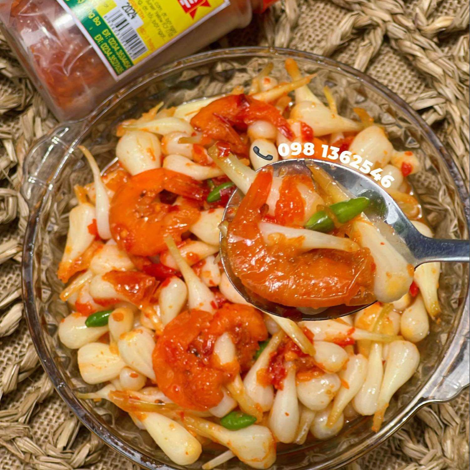Mắm Tôm Chua trộn Củ Kiệu hũ 500g