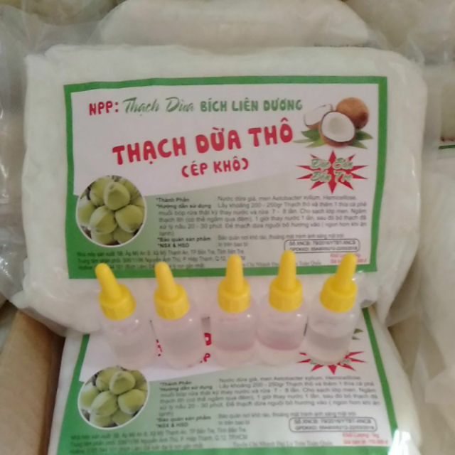 Thạch dừa thô 5 kí size 15 ly