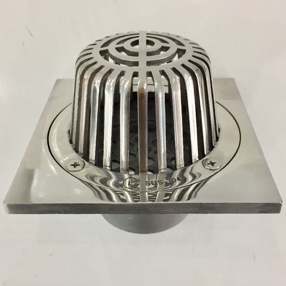 Cầu chắn rác sân thượng đúc nguyên khối GL SUS304, không gỉ, tuổi thọ cao, chịu lực lớn