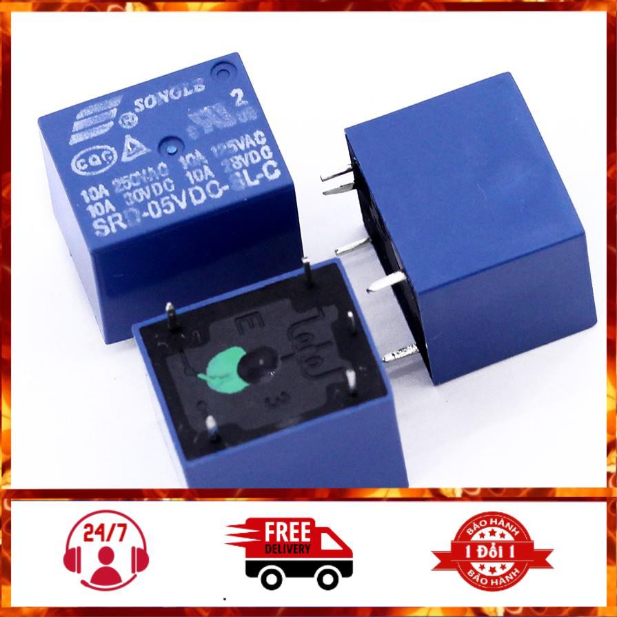 Bộ 3 chiếc relay songle srd 5P 5vdc 10a