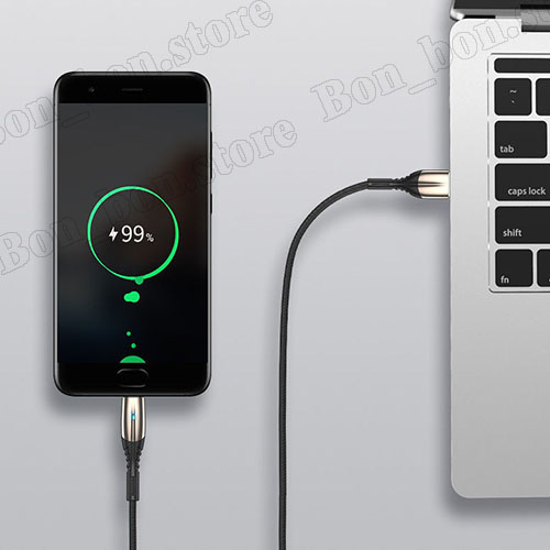 Dây cáp sạc micro usb 20cm bọc dù cao cấp
