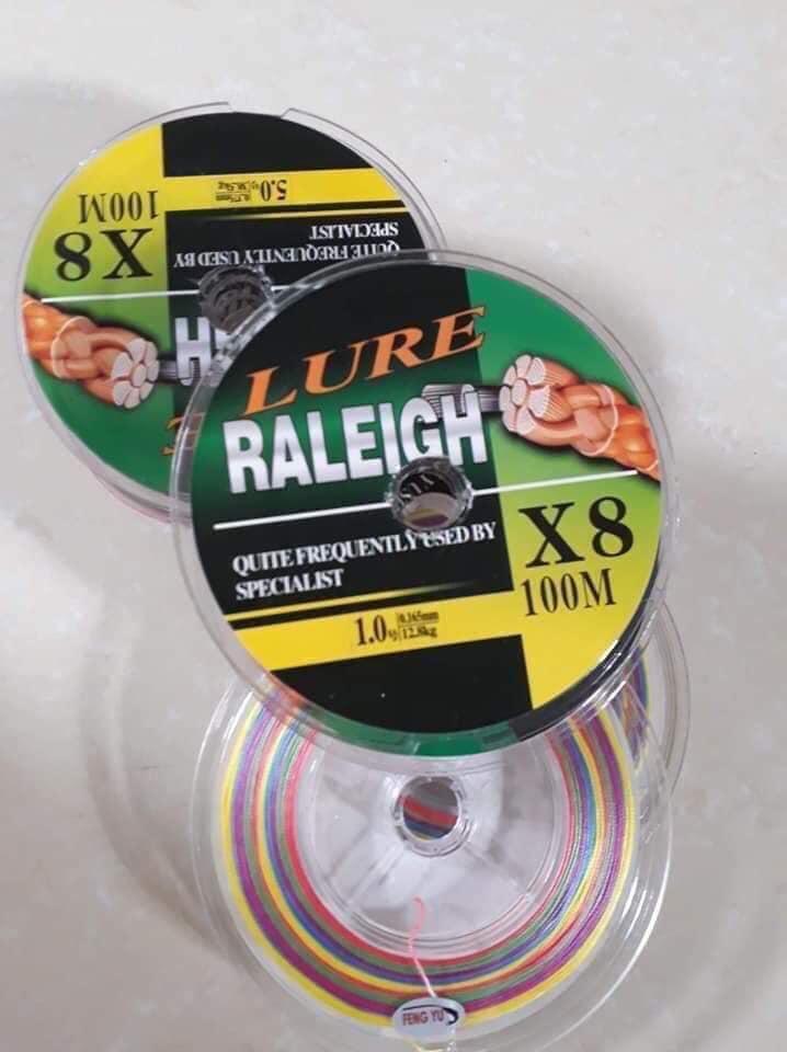 Dây dù câu cá Lure Raleigh X8 7 màu siêu đẹp siêu bền mịn