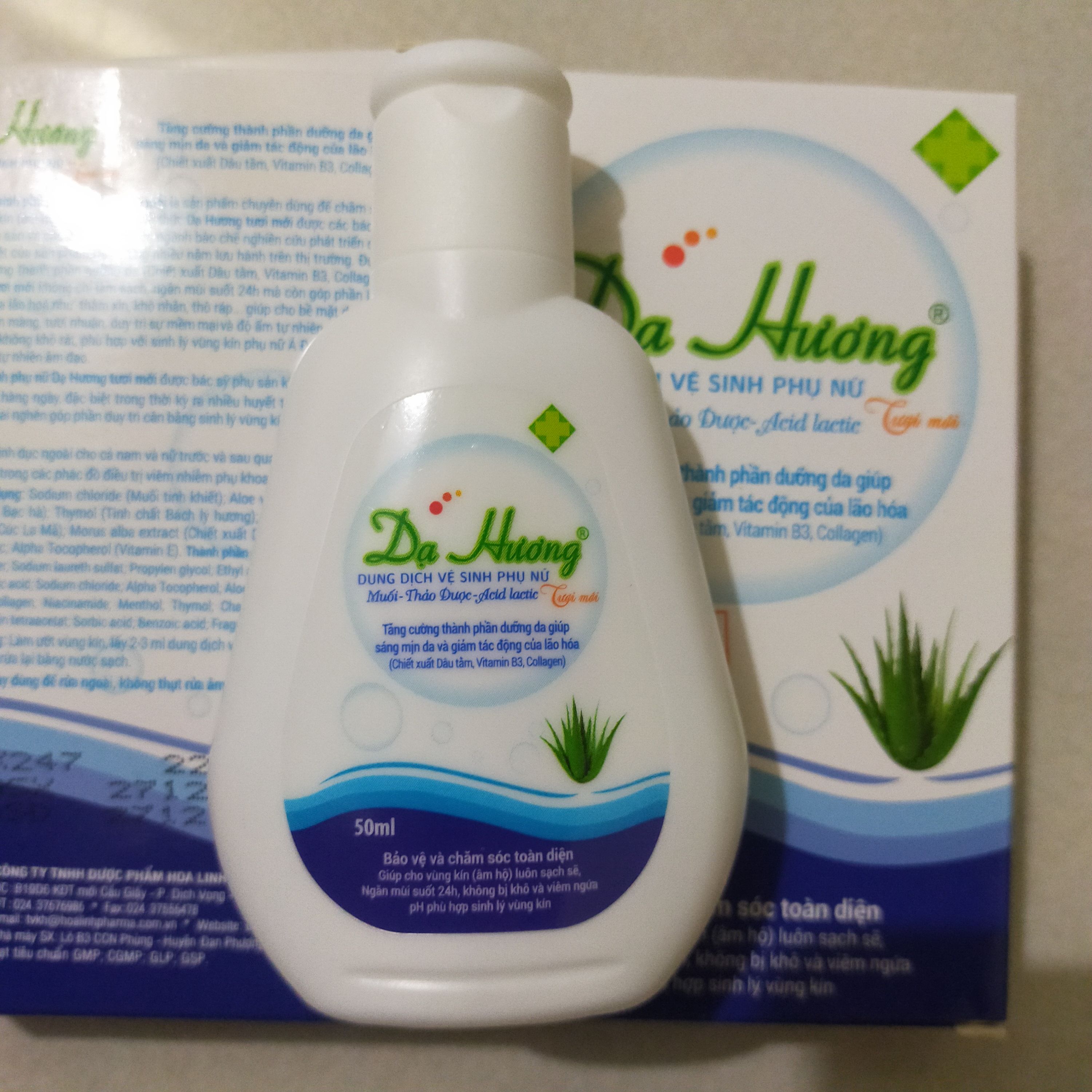 combo 2 chai Dung dịch vệ sinh phụ nữ Dạ Hương 50ml