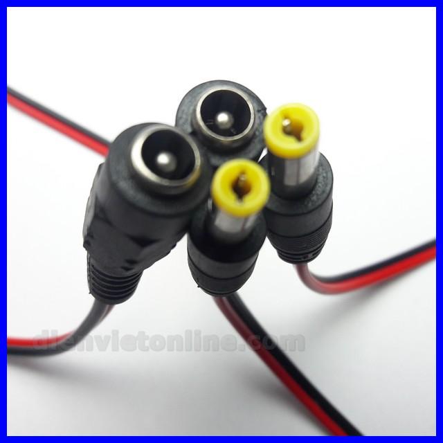 [Combo] 2 cặp đầu nối dây DC 5.5x2.1mm ( 2 đực + 2 cái ) - Điện Việt