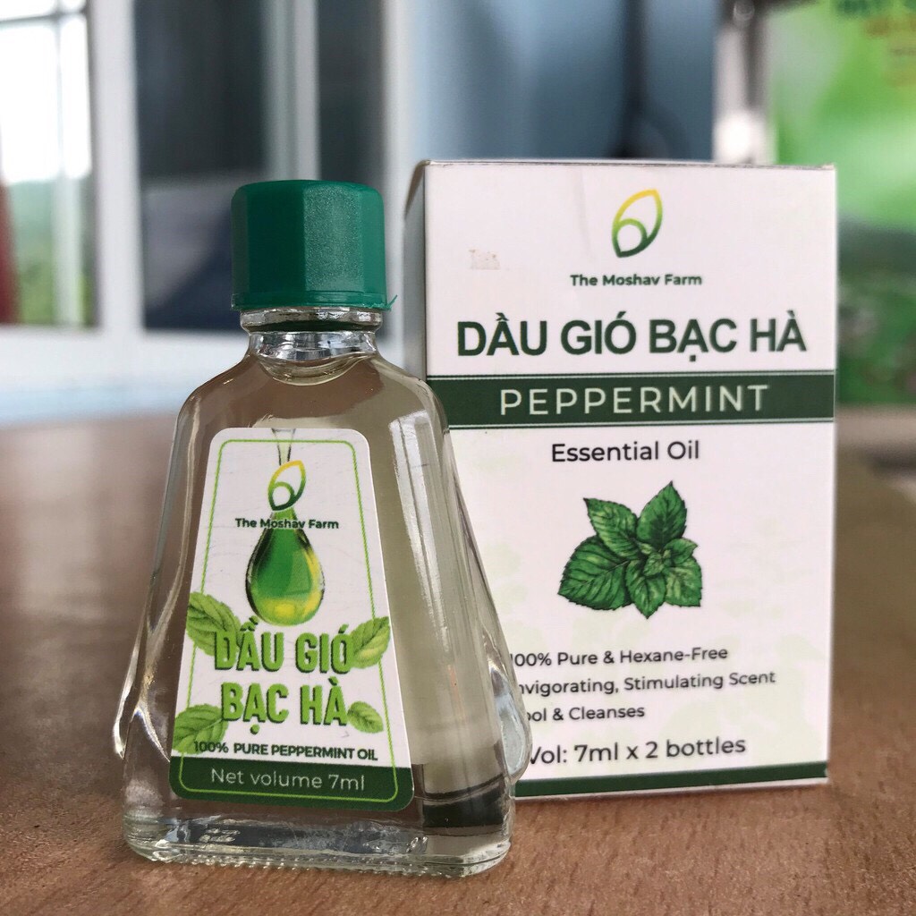 Dầu gió bạc hà The Moshav Farm (1 hộp 2 chai)