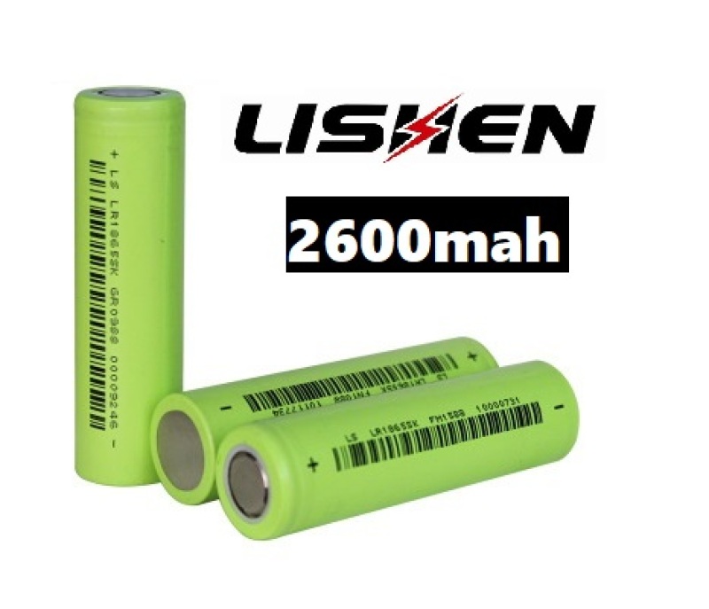Pin Lishen 18650 cell 2600mah, dòng xả 5C