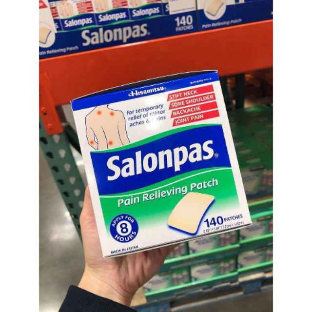 [Hàng Mỹ] Hộp Miếng Dán giảm đau Salonpas Mỹ  ( có Bill )
