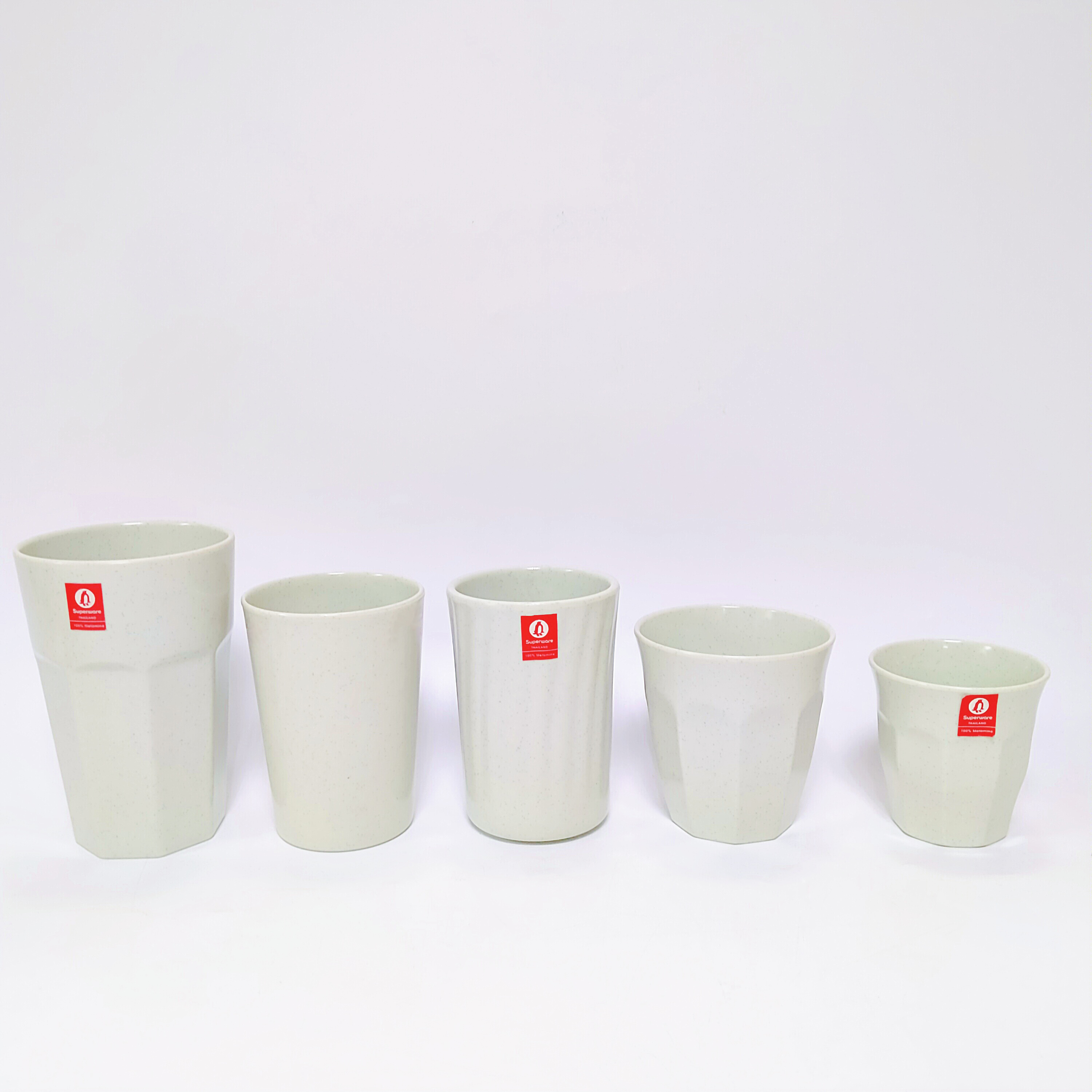 Bộ cốc SUPERWARE Nhựa phíp 100% melamine Xanh Đá