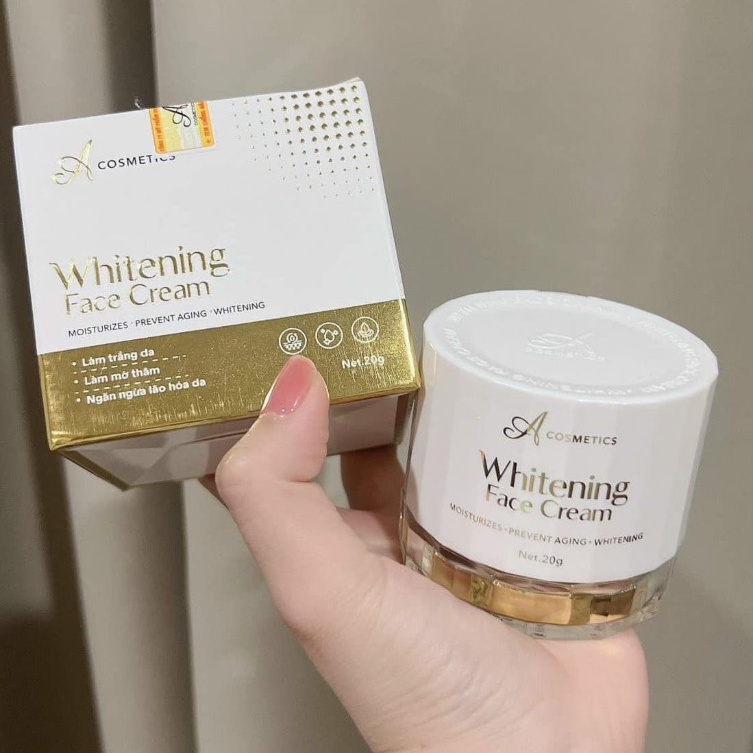 KEM FACE PHÁP WHITENING FACE CREAM A COSMETICS