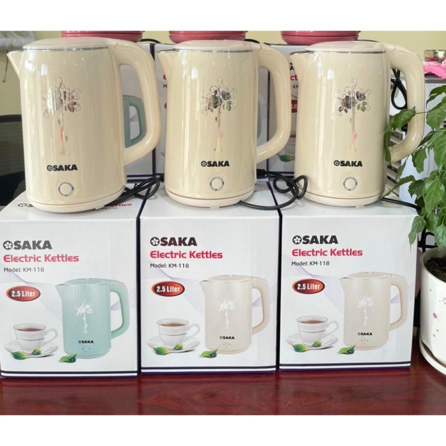 Ấm đun nước siêu tốc OSAKA 2.5L Model KM-118 của Nhật.
