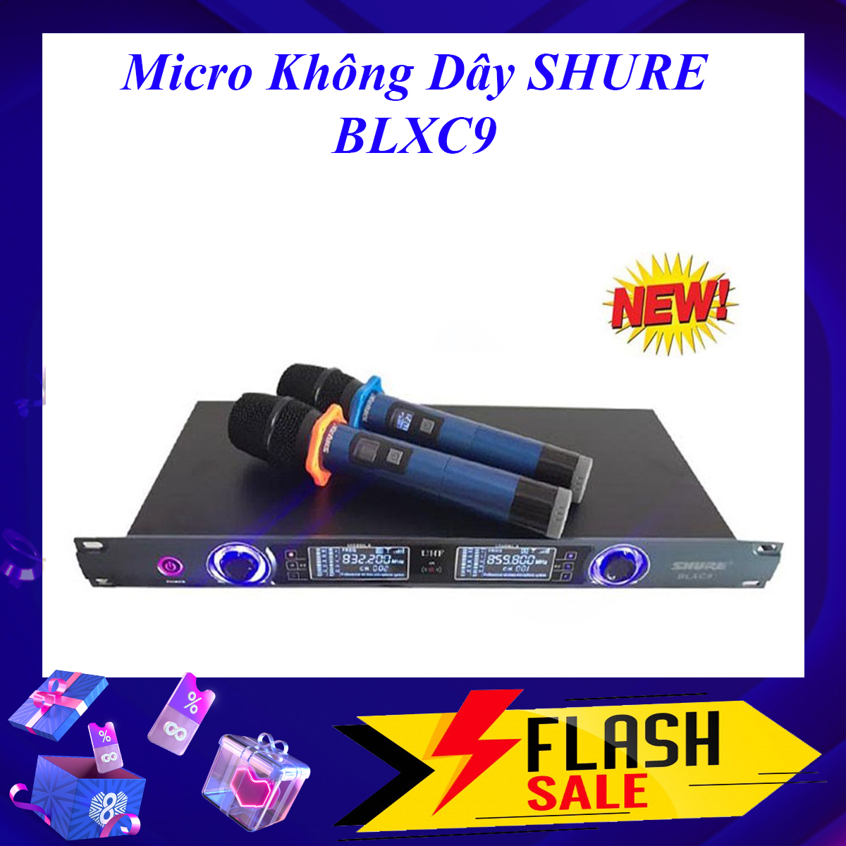 Micro Karaoke Không Dây SHURE BLXC 9