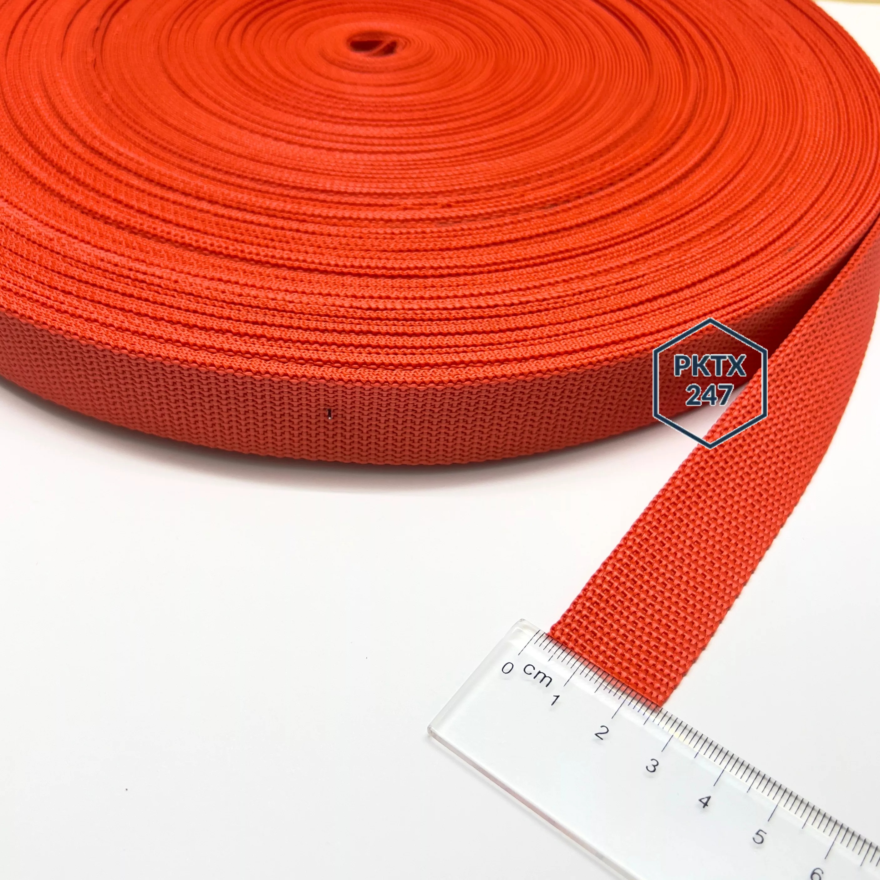 Dây đai dù bản 2.5cm dày 1mm các màu
