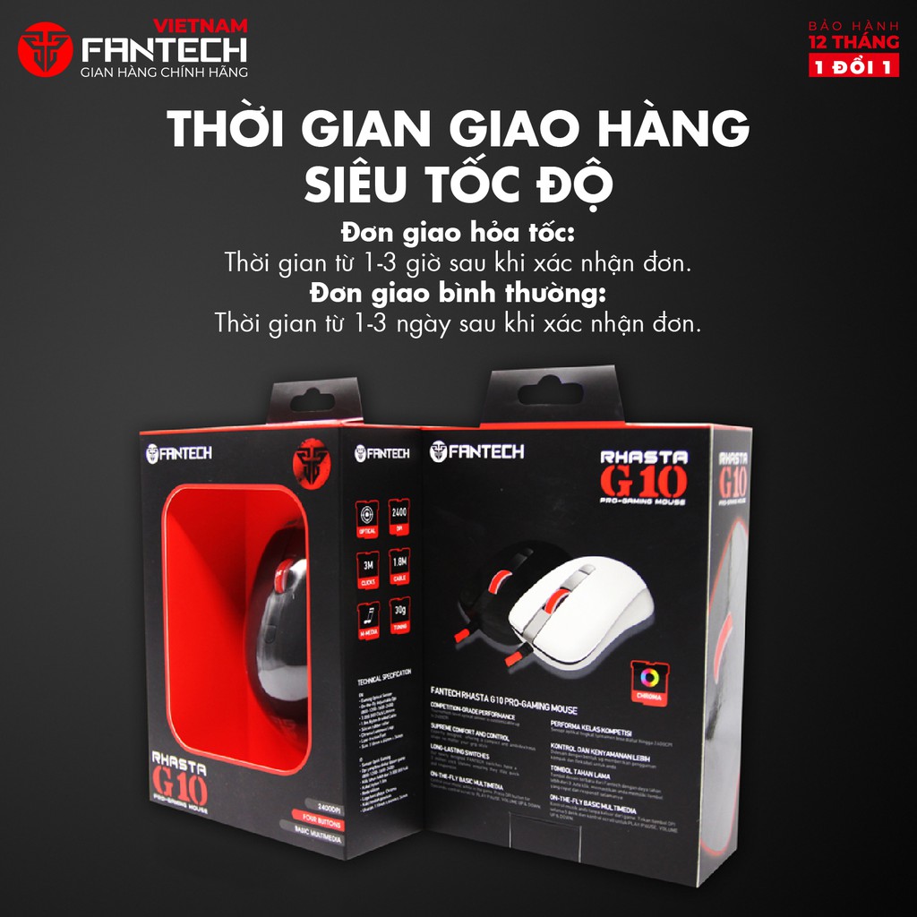 Chuột Gaming Có dây Fantech G10 RHASTA