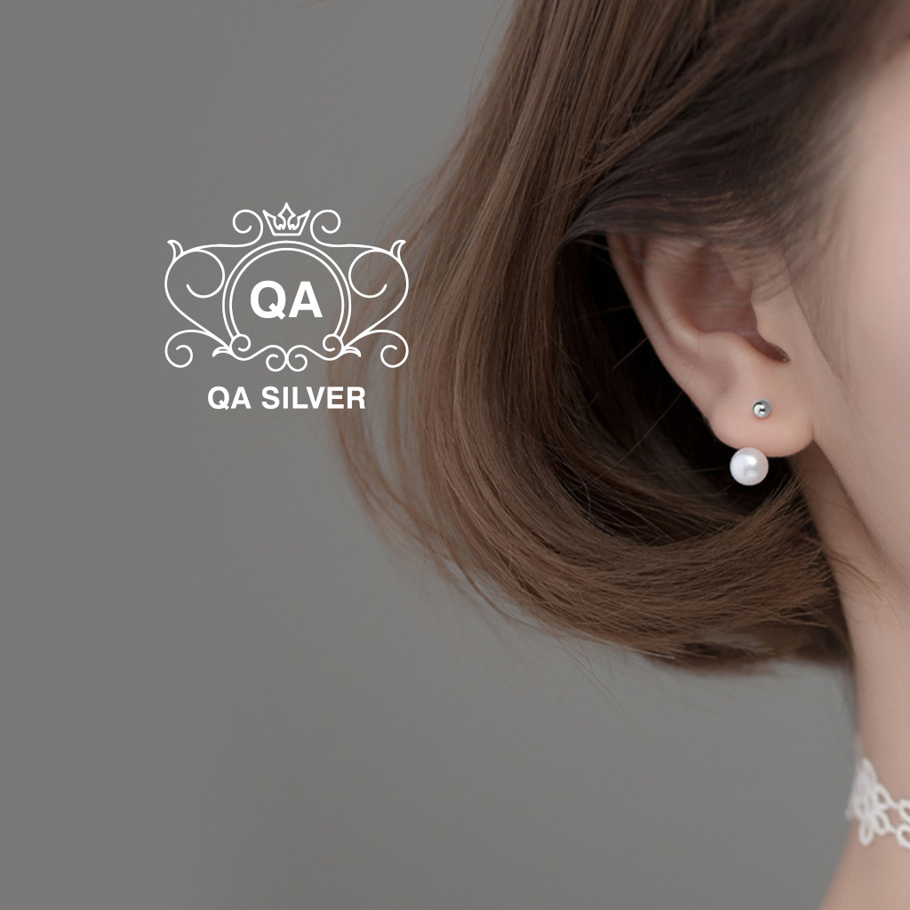 PEARL QA SILVER Earrings