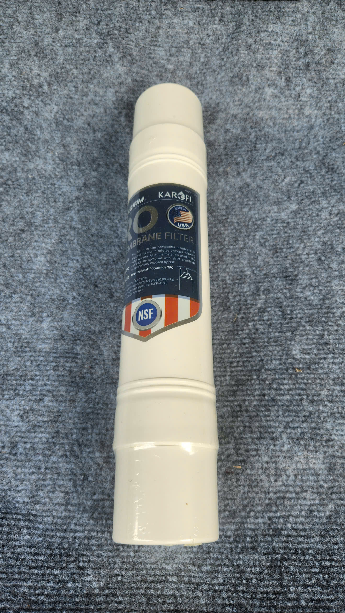 Rotex Quick Plug Ro Filter Membrane Can Be Used for Ro Water Purifiers - Genuine Product Comes with a Hose and a One-Way Valve.