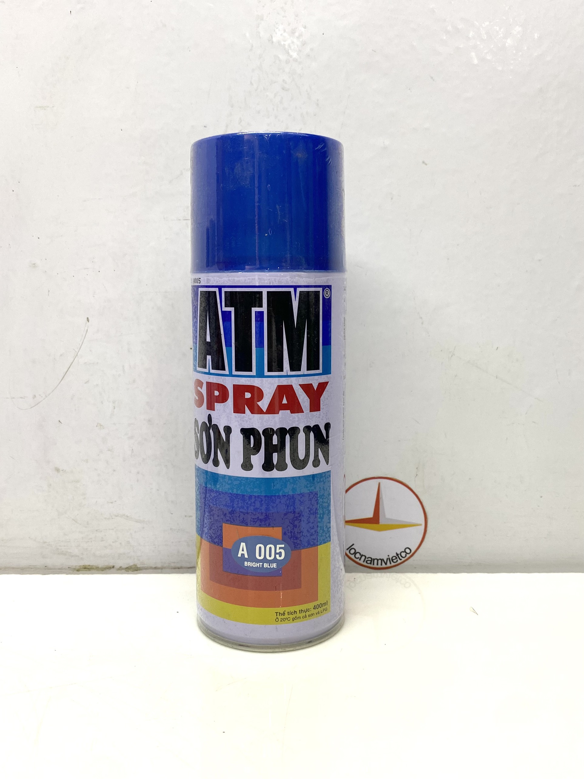 Sơn xịt xe máy ATM màu xanh ánh kim A005