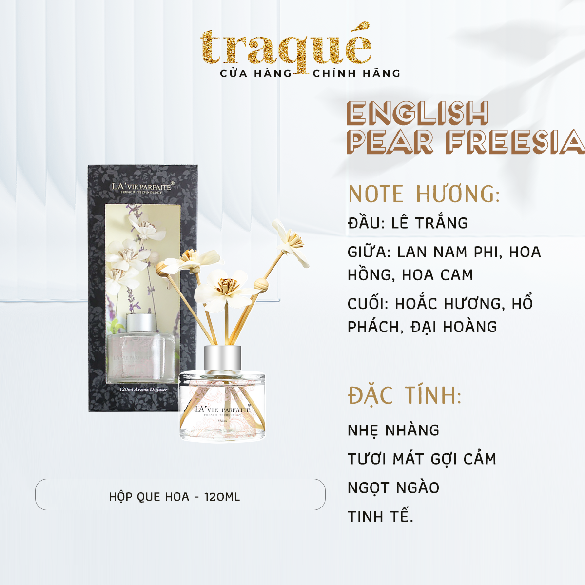 Tinh dầu khuếch tán thơm phòng lavie parfaite