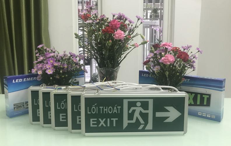 Combo 5 đèn EXIT thoát hiểm 2 mặt có hình người