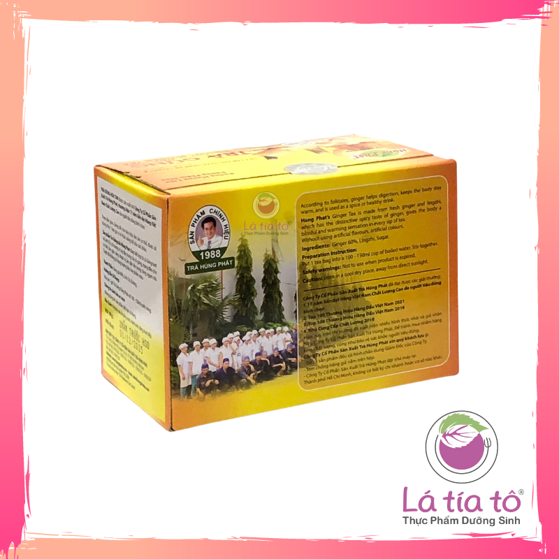 TRÀ GỪNG HÒA TAN HÙNG PHÁT- LÁ TÍA TÔ