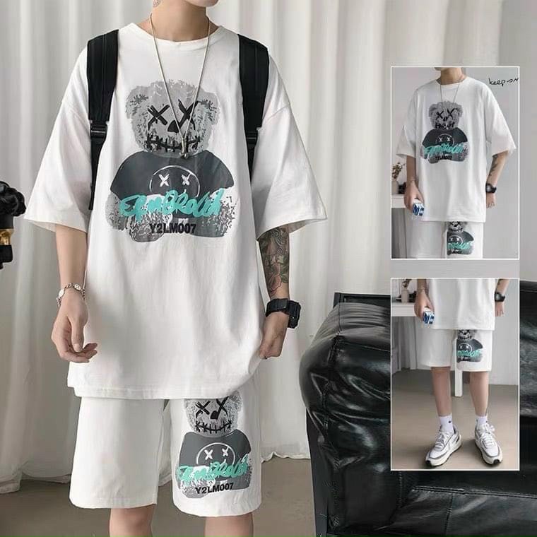 Set Bộ Quần Áo Thể Thao Nam Chất thun lạnh cotton mát hè thoáng mát thời trang hot