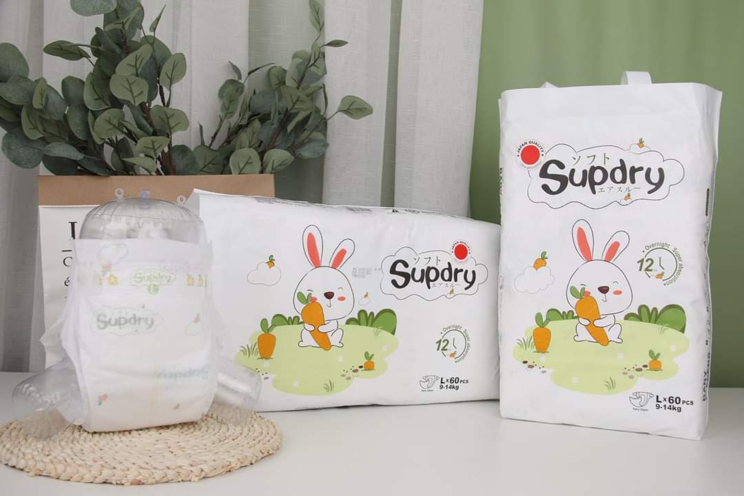 Bỉm/ Tã dán/ Supdry Siêu Mỏng, Siêu Nhẹ, Siêu Thấm cho mùa hè