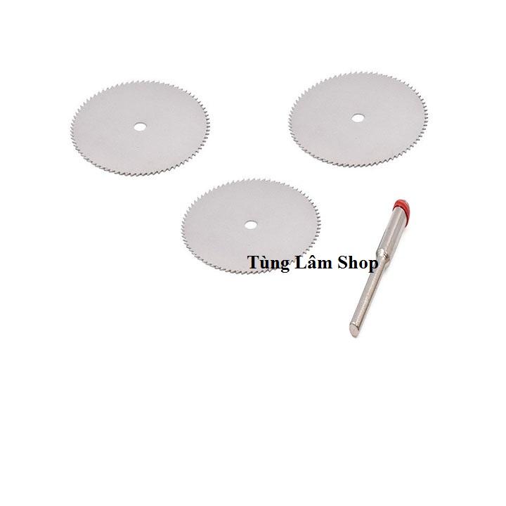 Bộ 3 đĩa cắt mini chân cán 3 ly dùng cho máy khoan mài khắc và máy mài khuôn - Lưỡi cưa mini