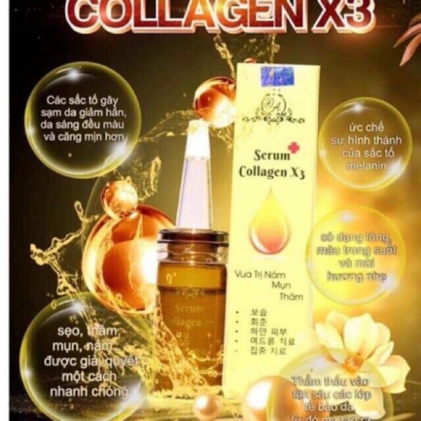 COMBO 2 CHAI Serum Collagen X3 Đông Anh Vua Khử Nám, Tàn Nhang , Thâm 20ml
