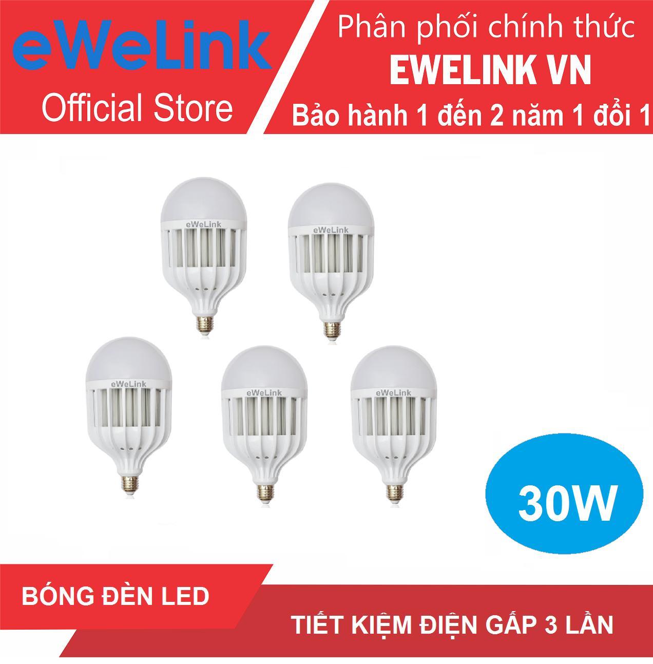 Bộ 5 Bóng Đèn Led eWeLink Trắng 6500K Công Suất 30W