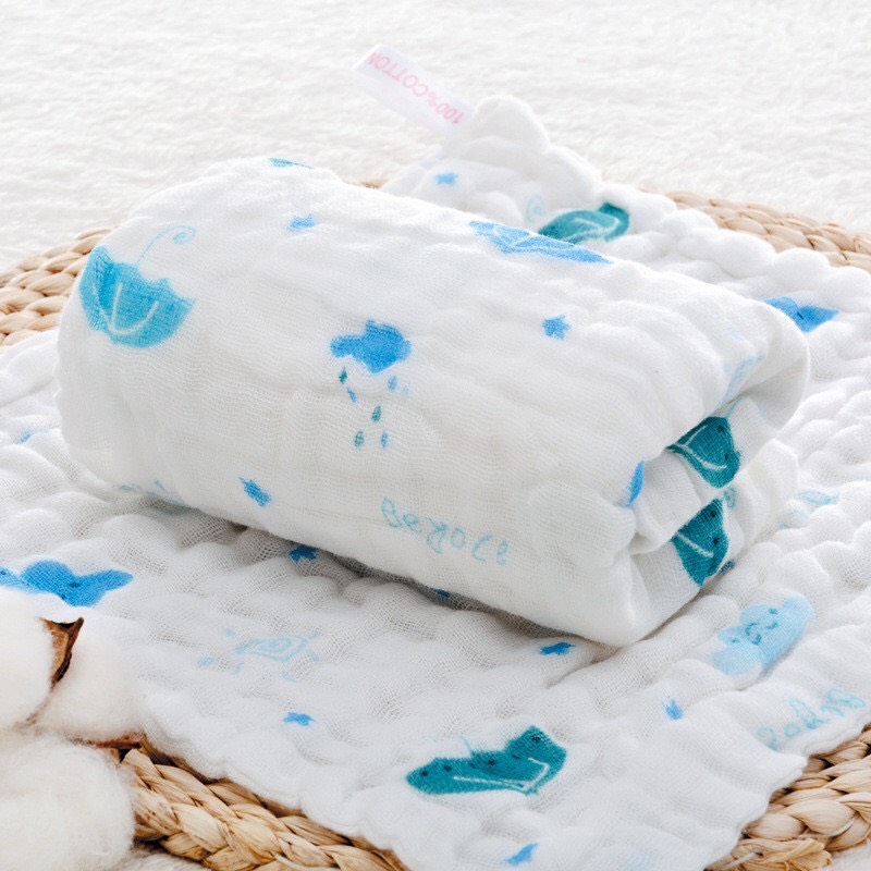 Khăn mặt cho bé , khăn sữa xô 6 lớp rửa mặt cho bé