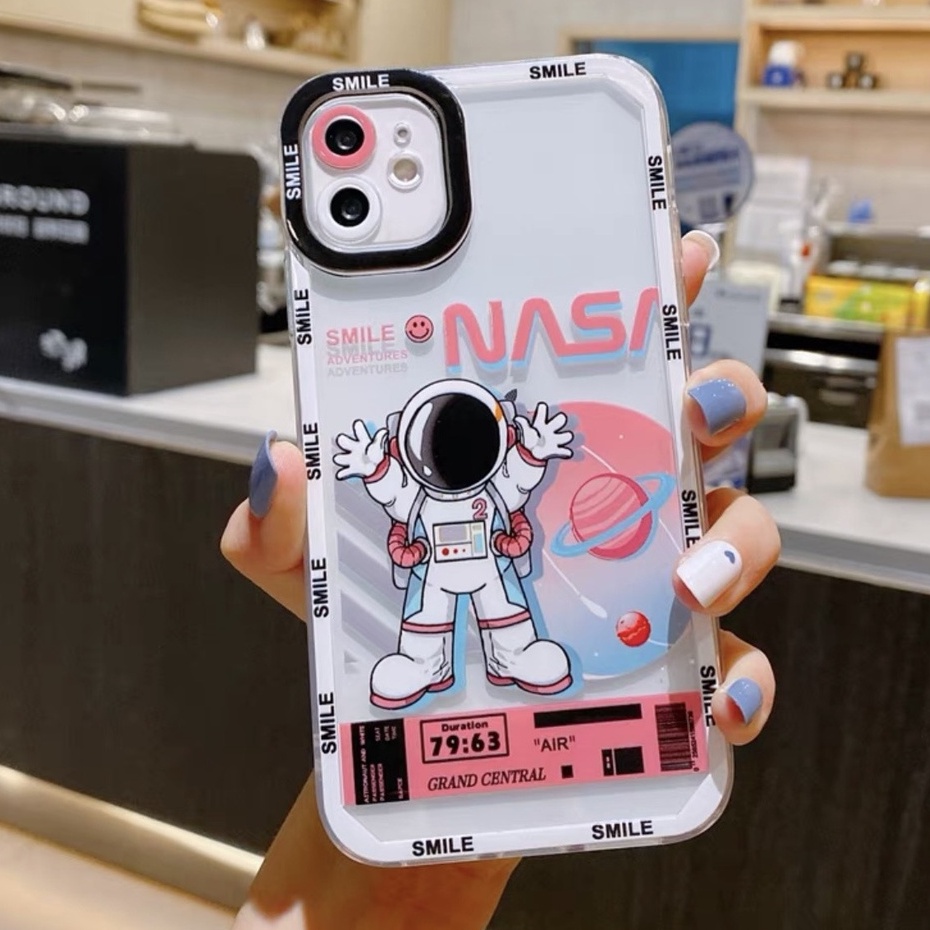 Ốp Lưng Iphone Trong Cạnh Vuông Siêu Hot (VIỀN NỔI)