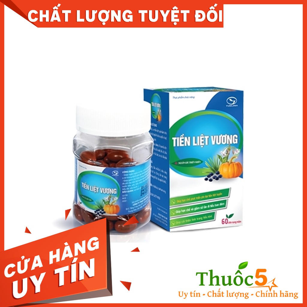 Tiền liệt vương hỗ trợ phì đại tiền liệt tuyến hộp 60 viên