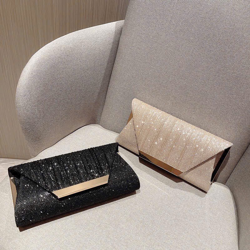 Clutch nữ dự tiệc kim tuyến bling bling
