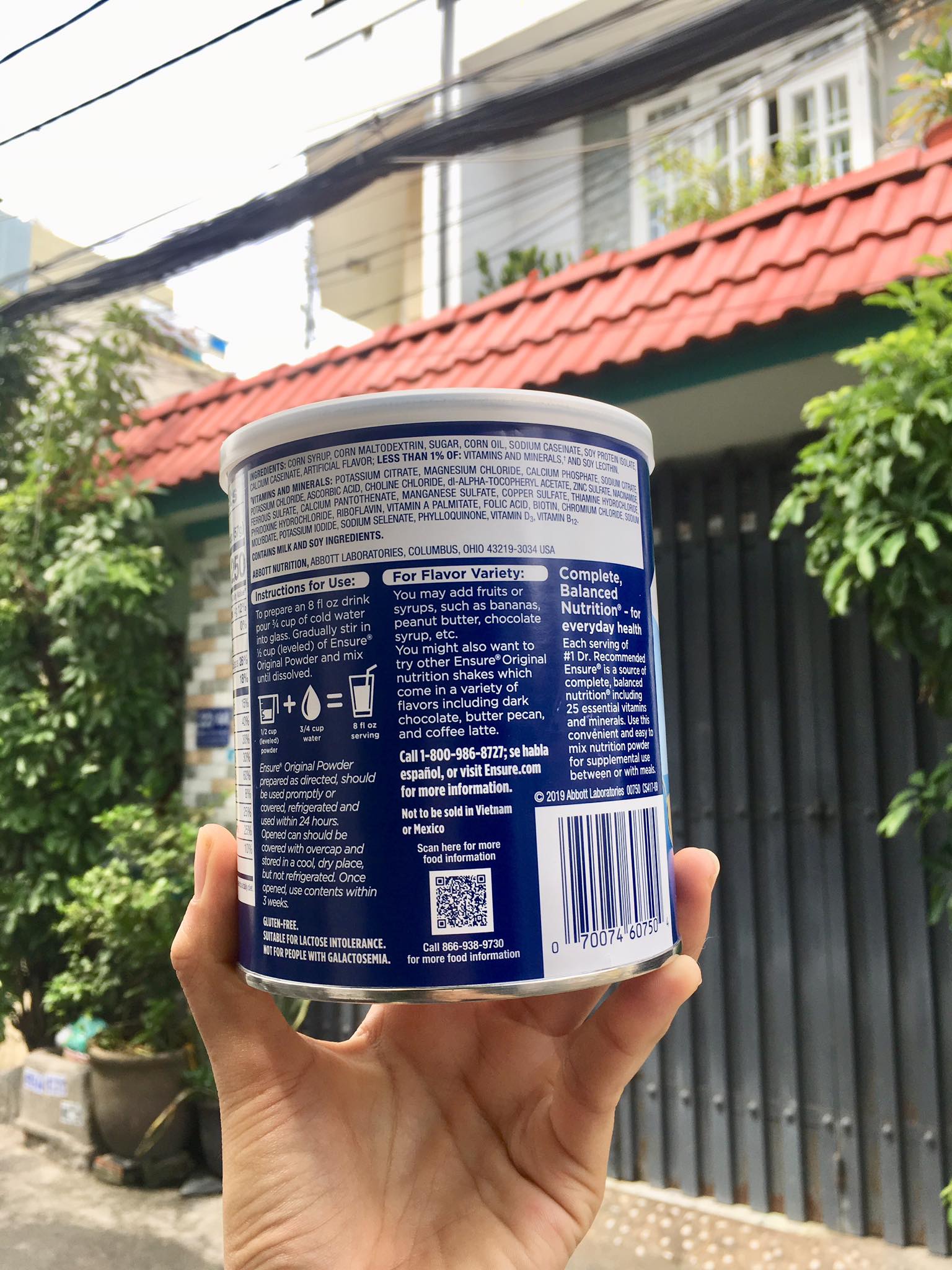 [HCM]Sữa Bột Ensure Orginal Hương Vani 397g (14oz)