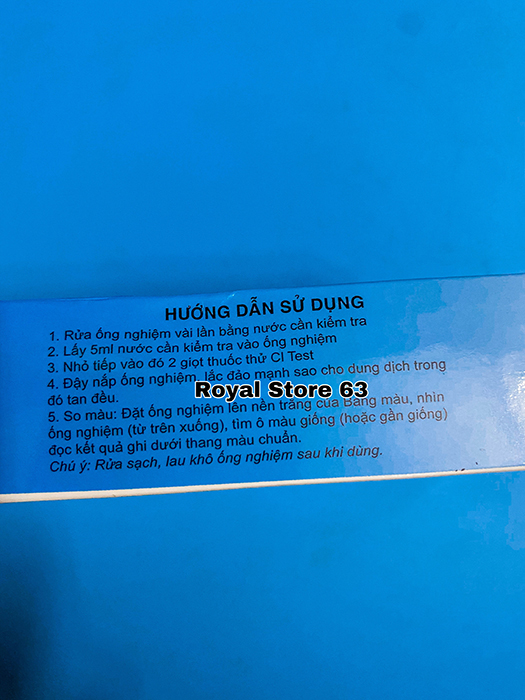 Dung Dịch Test CLO trong nước Thủy Phước