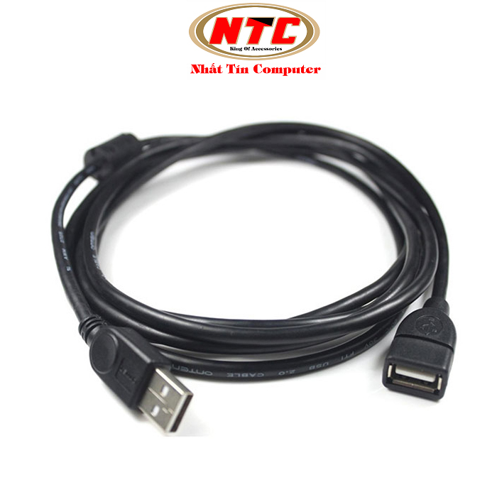 Cáp USB nối dài 2.0 Kingmaster KM046 - dài 1.5m (Đen) - Nhất Tín Computer