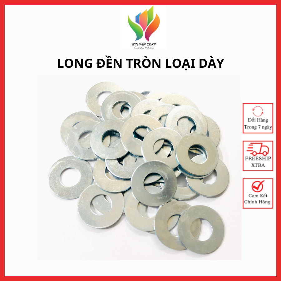 Loại dày Long đền tròn, vòng đệm long đền sắt đủ kích cỡ
