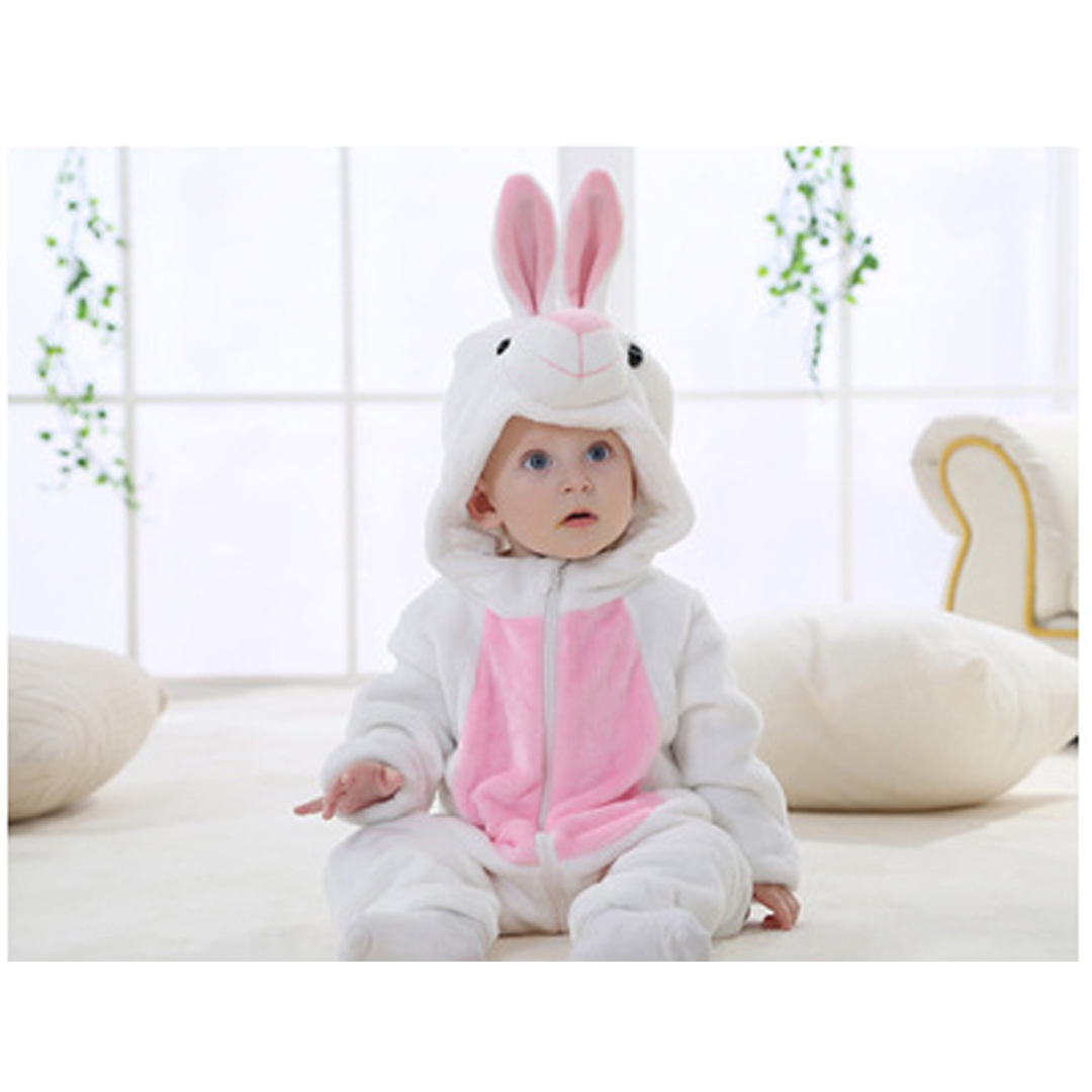 Pajamas animal infant Rabbit White