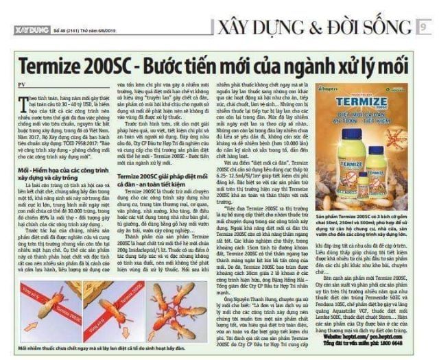 Thuốc diệt mối Termize 200SC 500ml không mùi