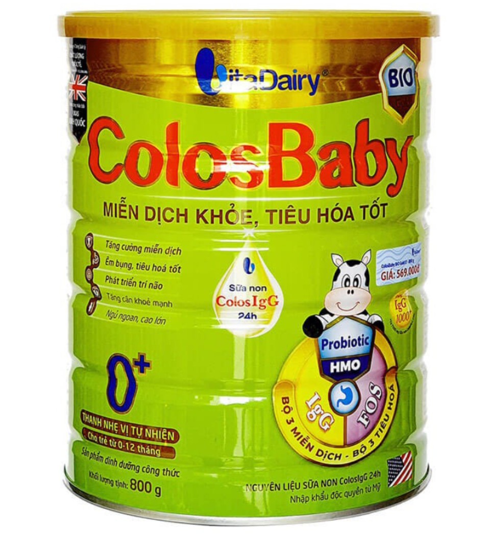 Sữa bột Colosbaby BIO Gold 0+  800g (Có mã QR tích điểm)