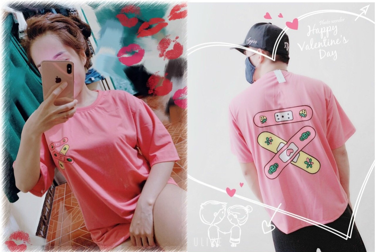[HCM]Áo thun cotton nam nữ hoạ tiết cực cute