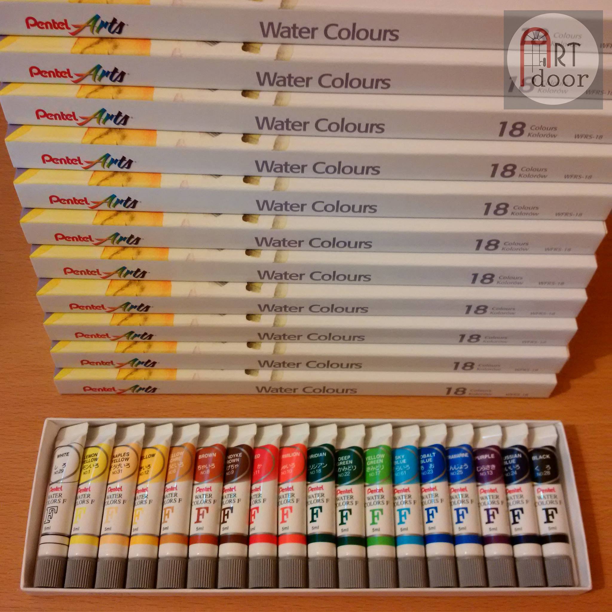 MÀU NƯỚC PENTEL DẠNG TUÝP BỘ (24 /18/12)(MÀU WFRS-24/18/12)