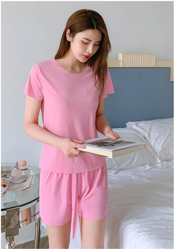 [HCM]Sét bộ mặc nhà cột nơ eo sang chảnh dể thương[Giá gốc tận xưởng]